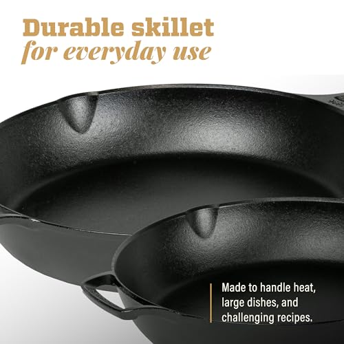 Blacklock 10.25 and 12 Inch Lightweight Cast Iron Skillet Set (10.25" & 12" (Pack of 2))