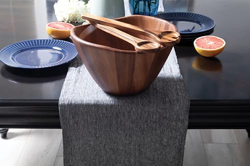 Acacia Large Wave Bowl with Servers (12 inches (D) x 7 inches (H))