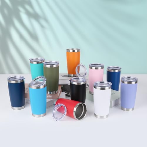 20oz Stainless Steel Tumblers Bulk (Light Pink-A / 12 Count (Pack of 1))