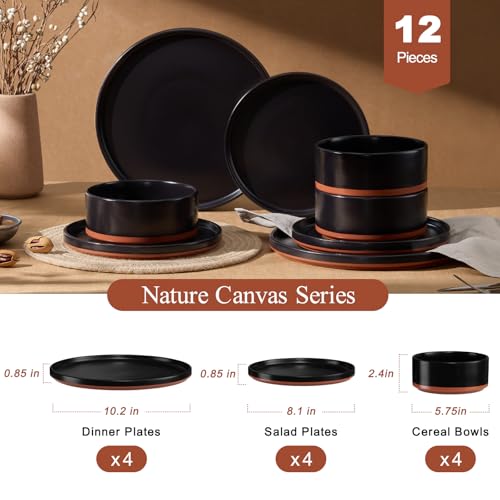 12 Pieces Porcelain Dinnerware Set