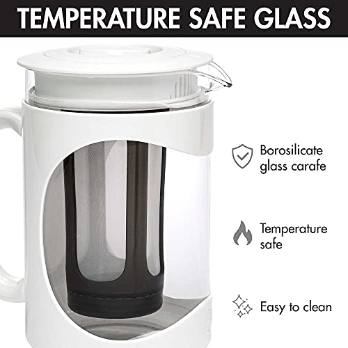 Burke Deluxe Cold Brew Iced Coffee Maker (1.6 Quart / White)