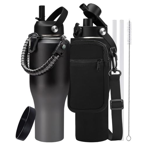 40oz Insulated Water Bottle with Carrier Bag (Shadow / 40 Ounces)