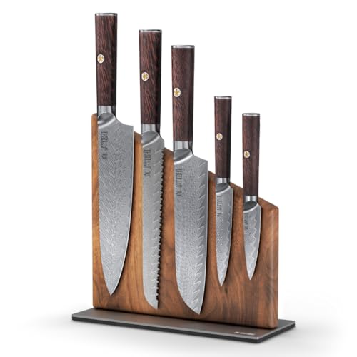 Magnetic Kitchen Knife Block Set (7 Count)