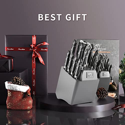 18 Pieces Damascus Kitchen Knife Set (18 Count)
