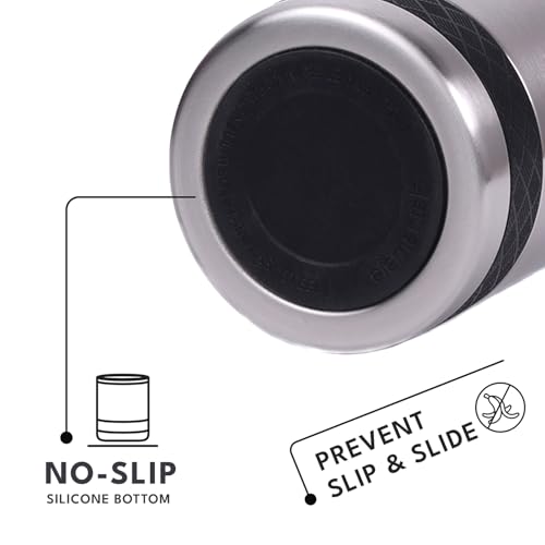 Recess Lowball 10oz Stainless Steel Tumbler Whiskey Glass w (10 Ounces / Brushed Steel)