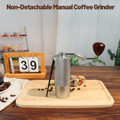 Manual Coffee Grinder Gift Box Non (Non-detachable / Silver)
