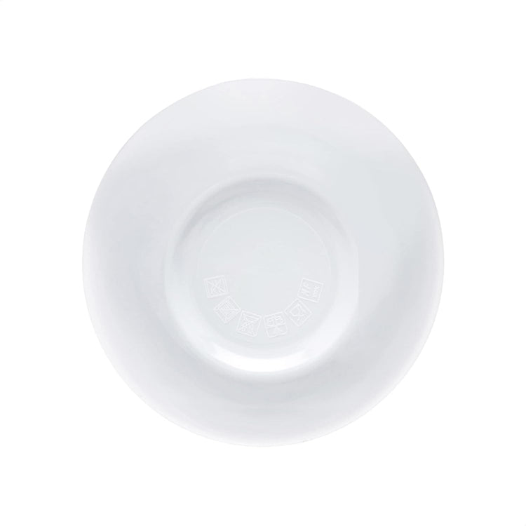 Amazon Basics Round Melamine Bowl, 8 oz, White, 6 Piece Set (Previously AmazonCommercial brand)