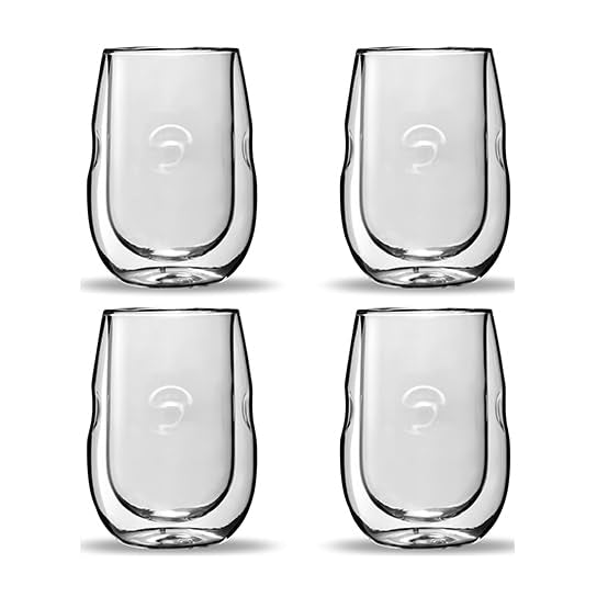 Moderna Artisan Series Double Wall Insulated 10 oz Wine Glasses