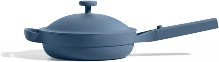 Our Place Mini Always Pan 2.0-8.5” (1.2 Qt) Nonstick, Toxin-Free Ceramic Cookware | Patented 10-in-1 Aluminum Frying & Sauté Pan | Safe for Oven, Induction & All Cooktops up to 450°F | Blue Salt - Nestoria