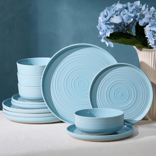 Ceramic Dinnerware Sets for 4 (Ice Blue)