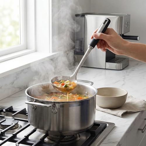 Stainless Steel Ladle and Pasta Server Set (Stainless Steel Ladle(2 Piece))