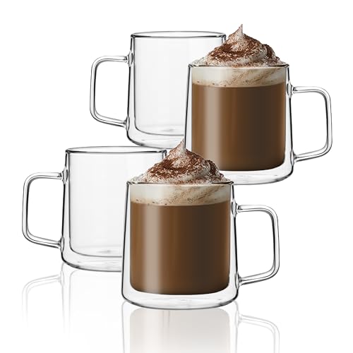 12oz Glass Coffee Mugs (12oz(4-pack))