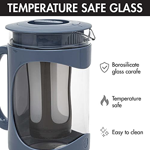 Burke Deluxe Cold Brew Iced Coffee Maker (1.6 Quart / Blue)