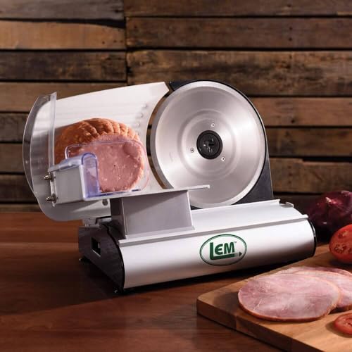 Products MightyBite 8.5" Electric Meat Slicer for Home Use (Dual Blade / Belt Driven)