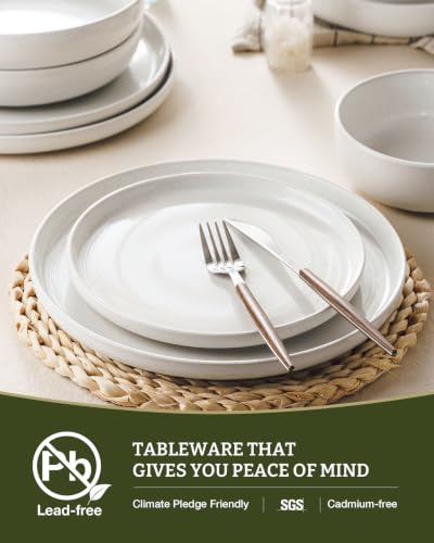 Milkyway 24 Piece Dinnerware Set with Mugs (White / Service for 6 (Include Mugs))