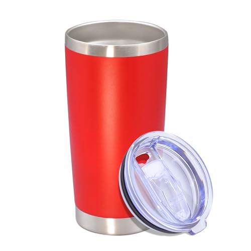 20 oz Tumbler Insulated Tumblers Stainless Steel Coffee Mug (Red)