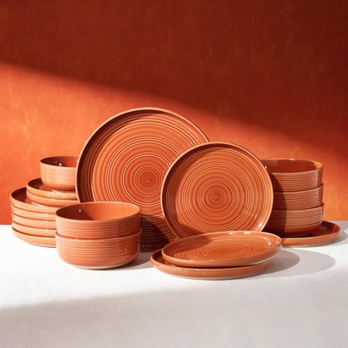 Ceramic Dinnerware Set for 6 (Terracotta)