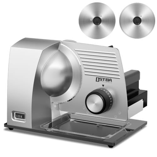 Electric Meat Slicer (6.7'' Stainless Steel Blades / Silver)