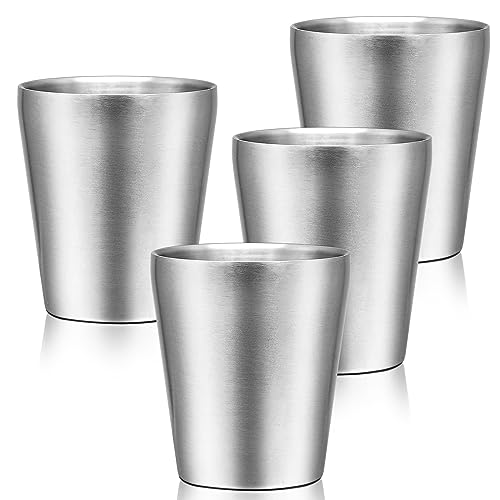 Metal Drinking Cups (classic straight / 10oz,4pcs)