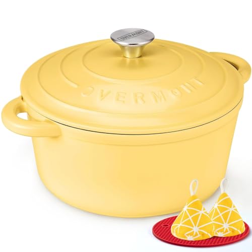 Enameled Cast Iron Dutch Oven (7 Quart / Goose Yellow)