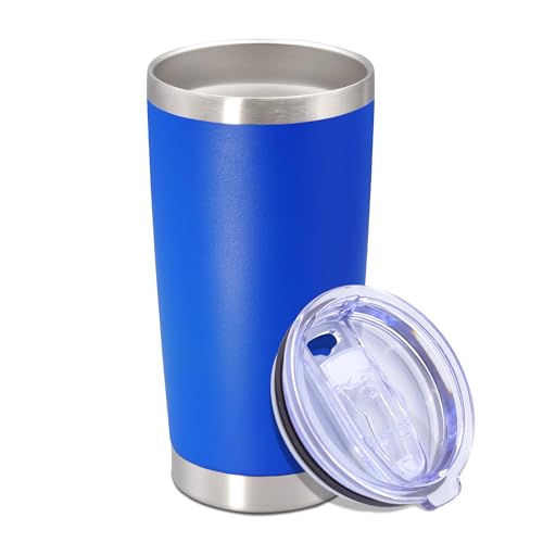 20 oz Tumbler Insulated Tumblers Stainless Steel Coffee Mug (Dark Blue)