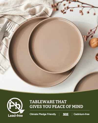 Milkyway 24 Piece Dinnerware Set with Mugs (Cinnamon Brown / Service for 6 (Include Mugs))