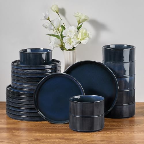 24 Piece Stoneware Dinnerware Sets