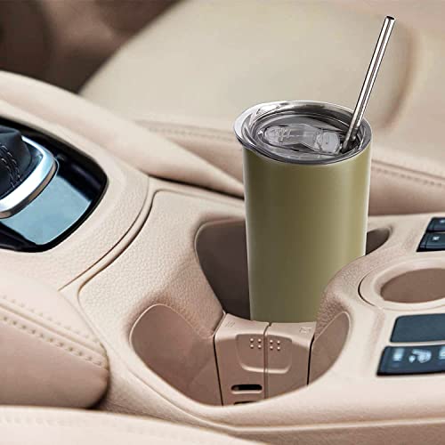 6 Pack Stainless Steel Skinny Tumbler (Black / 6 Count (20 oz))