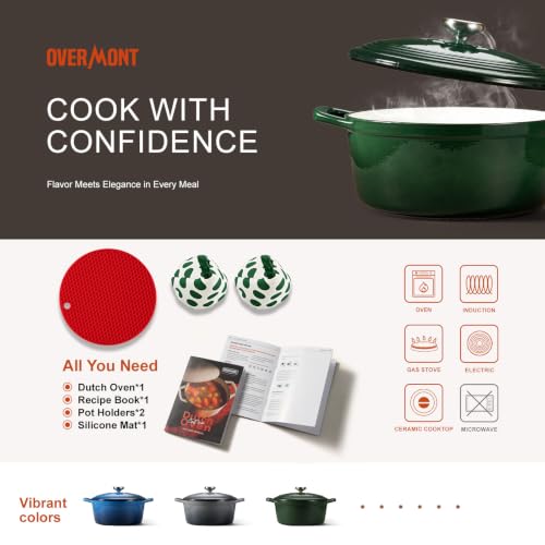 Enameled Cast Iron Dutch Oven (5.5 Quart / Bamboo Shadow)