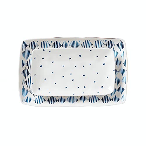 Blue Bay 2 Piece Nesting Platter Set (Platters, Set of 2)