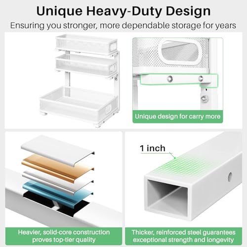 Under Sink Organizer (White / 2 Pack)