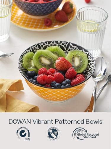 Mosaian 33 OZ Large Bowl Set of 6 (Multicolor / 33 OZ)