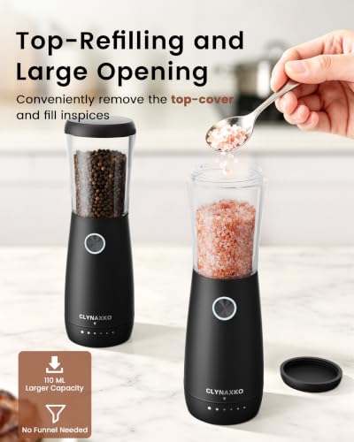 Electric Salt and Pepper Grinder Set