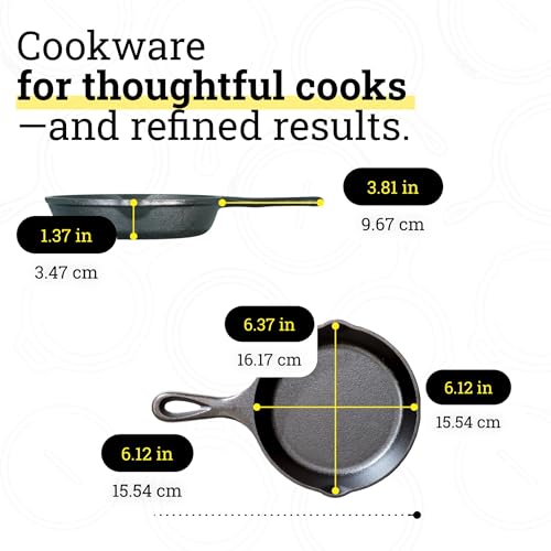 Pre Seasoned Cast Iron Skillet (Skillet / 6.5-inch)