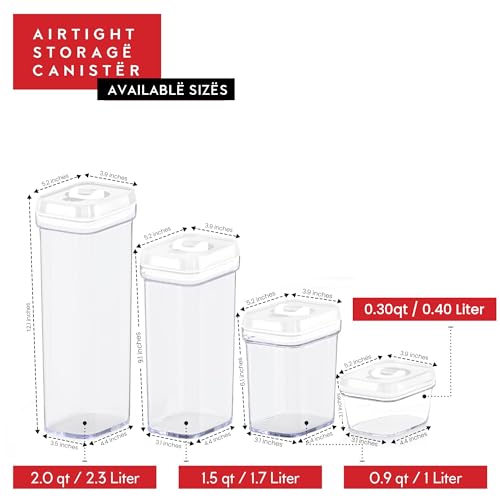 Airtight Food Storage Containers with Lids (07 (Set of 5))