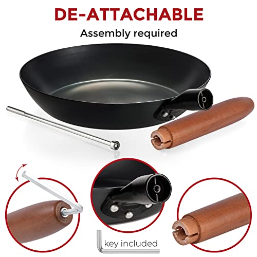 10 1/4" Pre-Seasoned Carbon Steel Frying Pan (10.25 inches)
