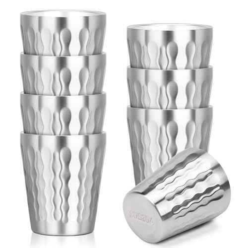 Stainless Cups (fire diamond-patterned / 10oz,8pcs)