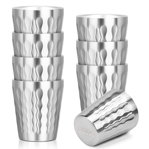 Stainless Cups (fire diamond-patterned / 10oz,8pcs)