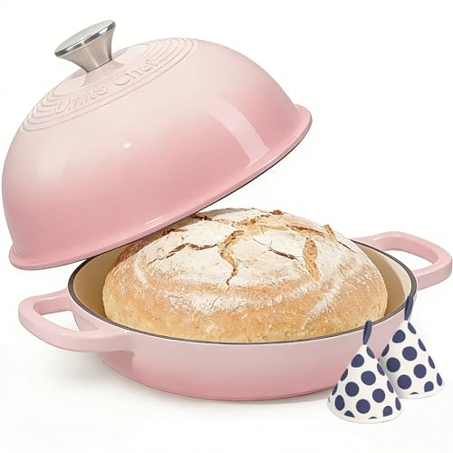 Cast Iron Dutch Oven Pot with Lid (Pink)