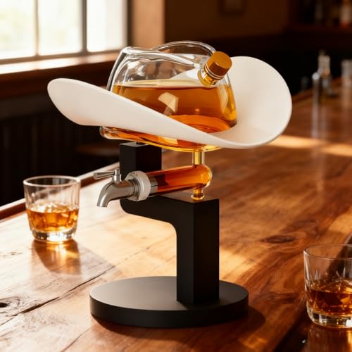 Western Cowboy Hat Decanter