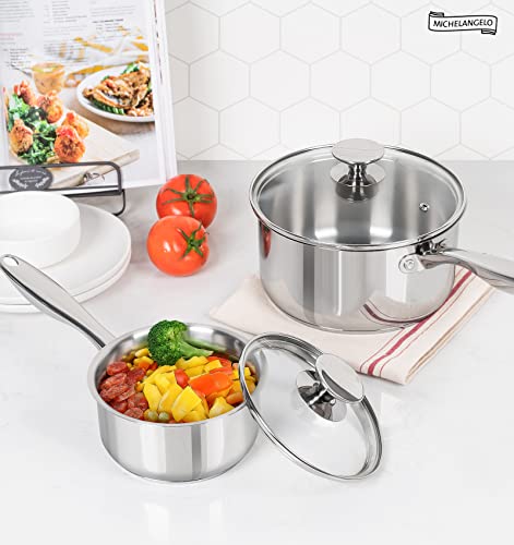 Stainless Steel Saucepan Set (2 Count)