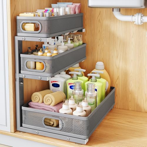 Under Sink Organizer (1-Pack / Gray)