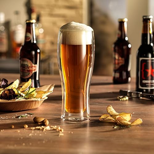 Sorrento 4 pc Double (4 Count (Pack of 1) / Pint & Pilsner Glass Set)
