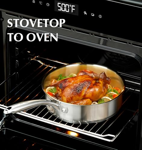 Stainless Steel Cookware Set 21 Piece with 5