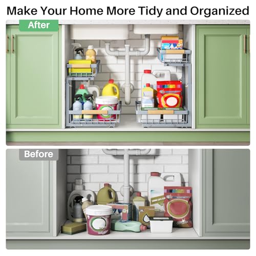 Under Sink Organizer (Grey / 1 Pack)