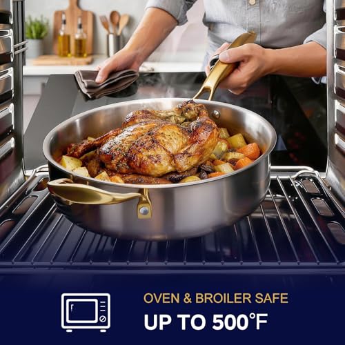 Triple Ply Stainless Steel Pots and Pans Set