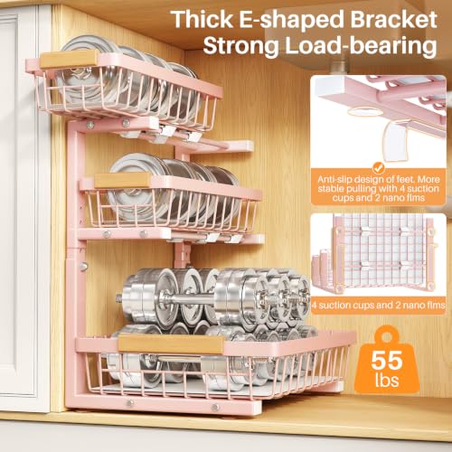 Under Sink Organizer (1-Pack / Pink)