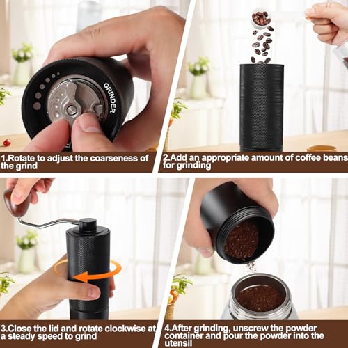 Manual Coffee Grinder Gift Box Non (Non-detachable / Black)