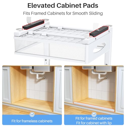 Under Sink Organizer (White / 1-Pack)
