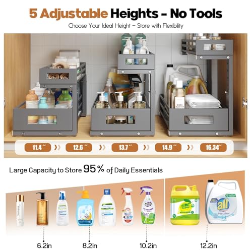 1 Pack Under Sink Organizers and Storage